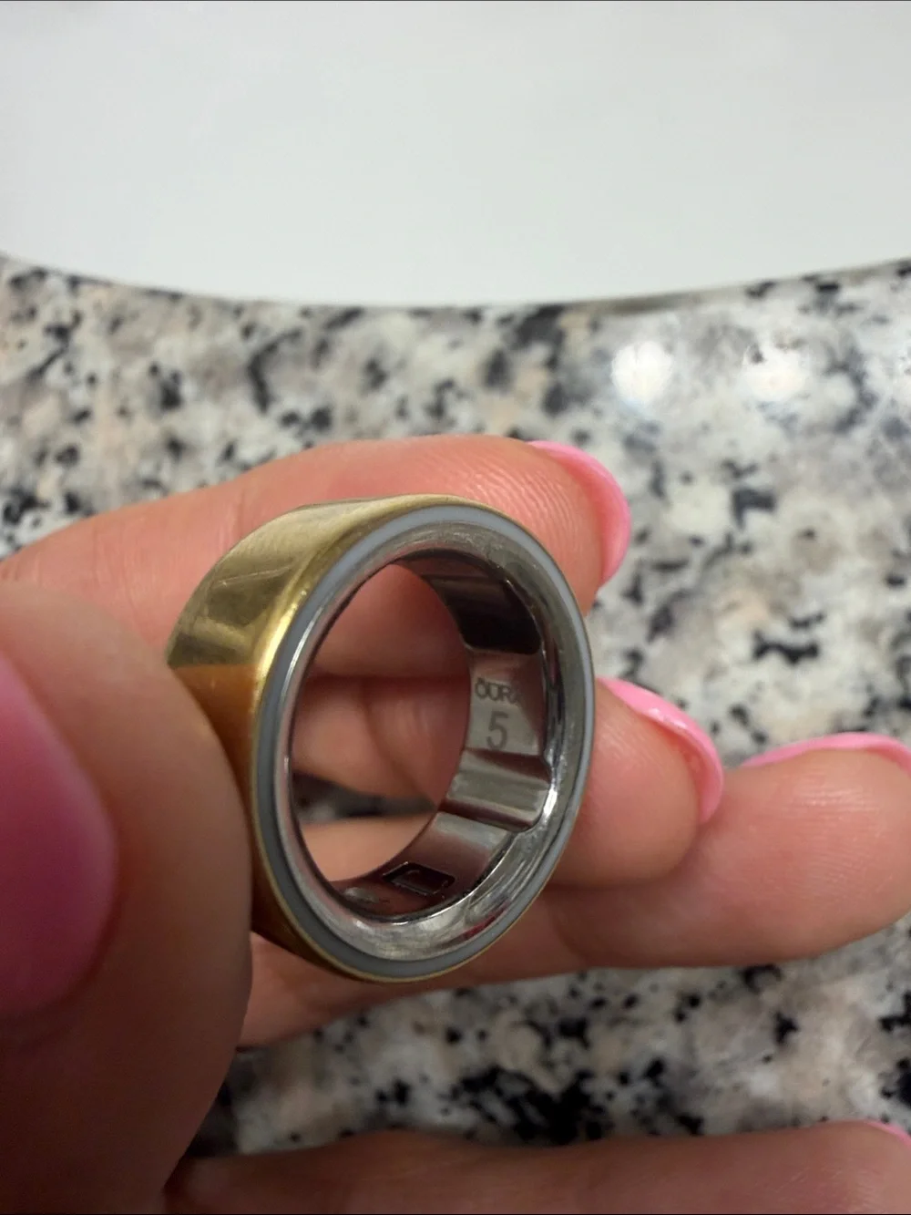Oura Gold and Silver Smart Health Ring